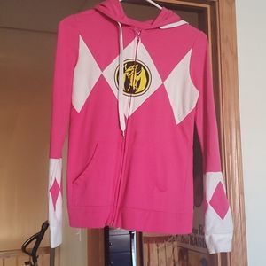Pink power ranger hoodie